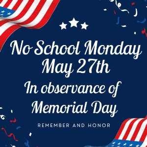 No School Memorial Day